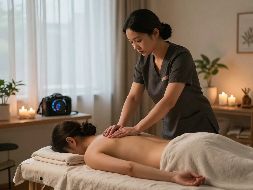 Experience premium 구리출장마사지 in a tranquil home setting highlighting soothing techniques and professional care.