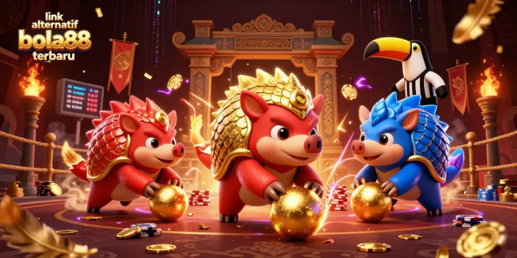 Roll into action with the rival pangolins as they bowl golden chips in the link alternatif bola88 terbaru scene.