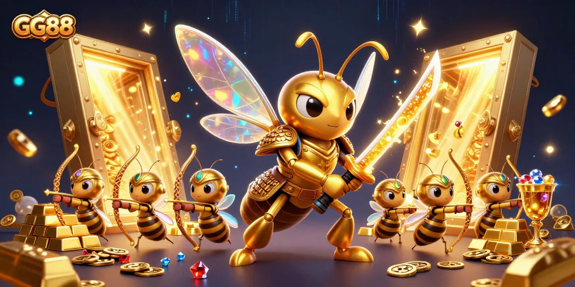 Experience the thrill of GG88 with a dynamic 3D illustration of casino adventures