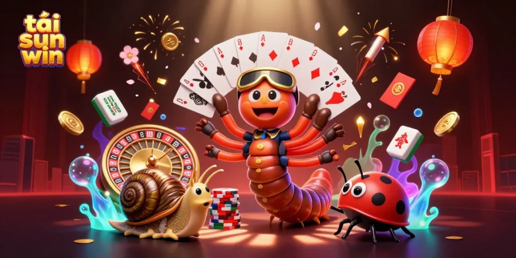 Engage in thrilling plays with tải sun win at this exciting 3D casino illustration featuring vibrant casino elements.