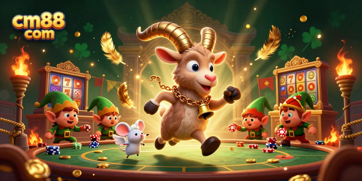 Bet big with cm88 com at a vibrant, animated casino scene full of playful characters.