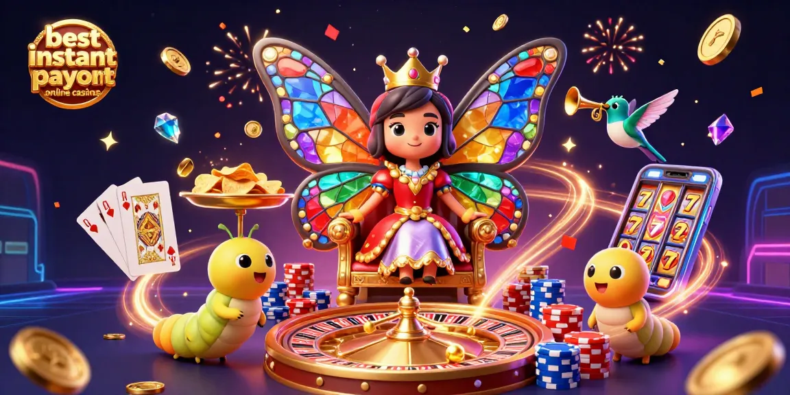 Experience the excitement at the best instant payout online casinos with vibrant gaming elements.